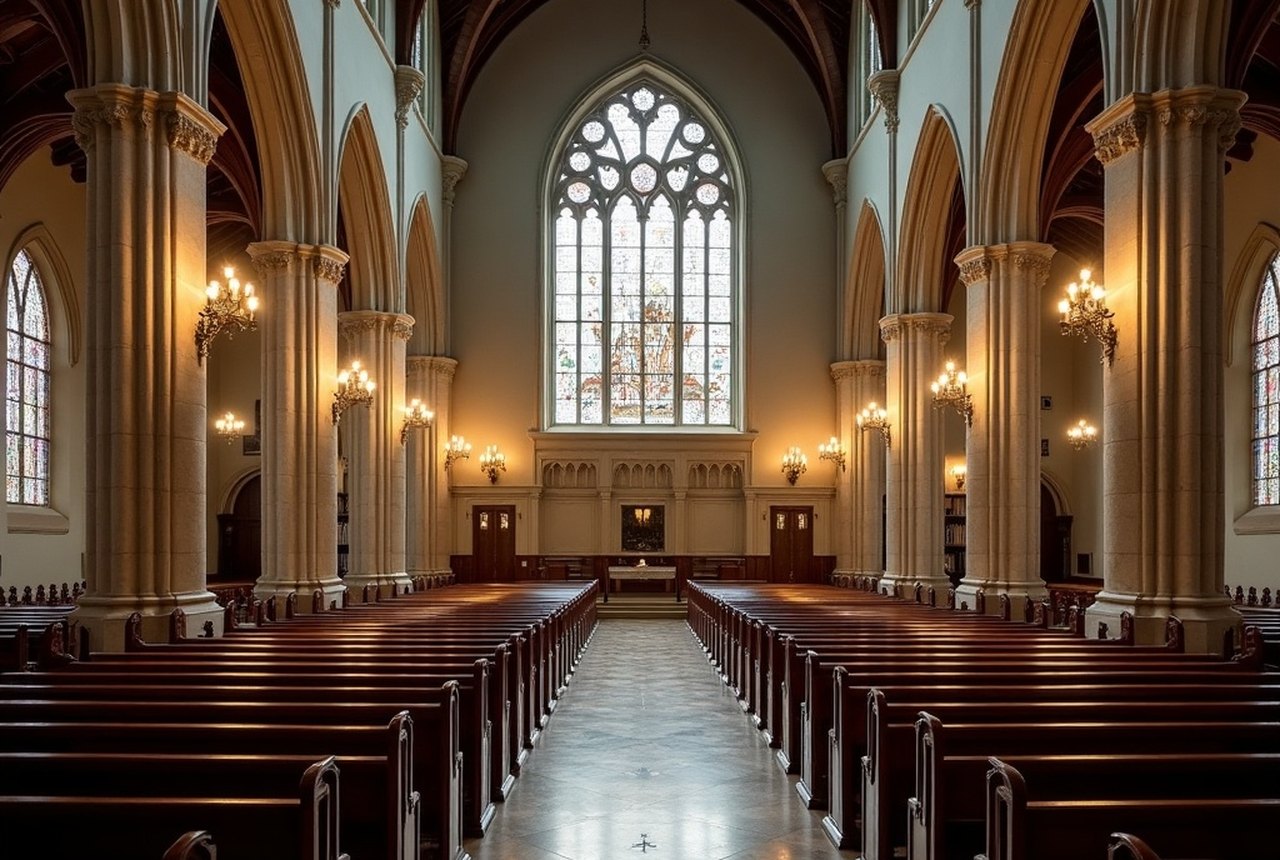 St. Stephen's Church pale Federal-style interior