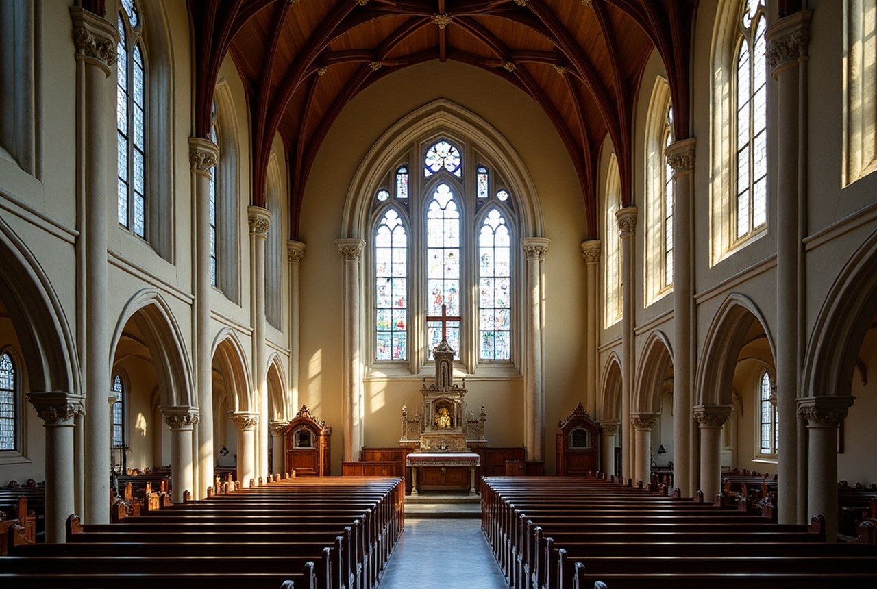 Clerestory windows with light shafts