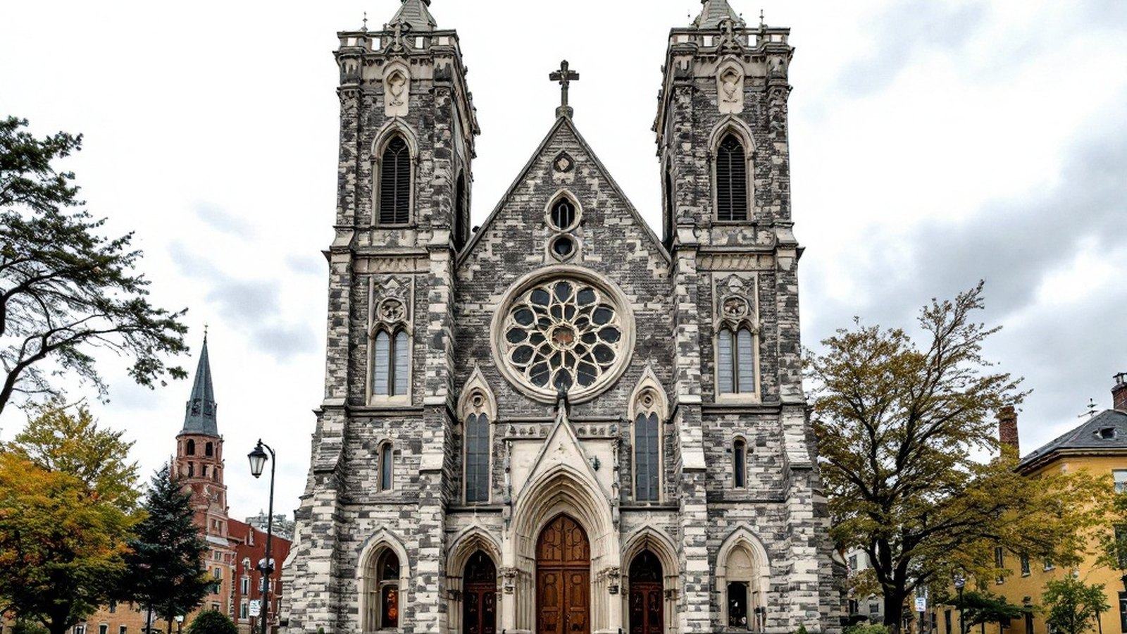Exterior of Basilica of Our Lady of Perpetual Help, Mission Hill