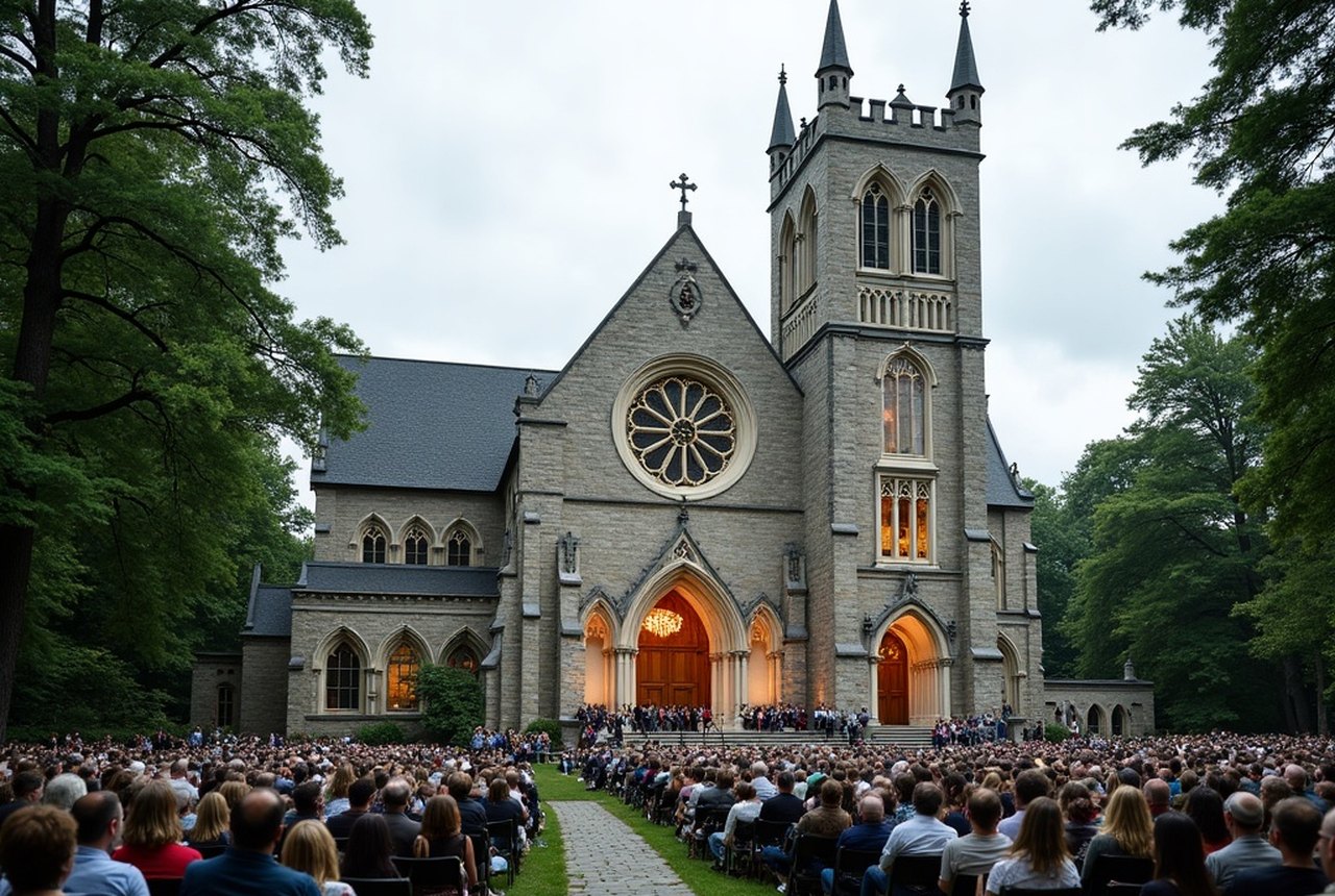 Tanglewood open-air concert setting, Berkshires
